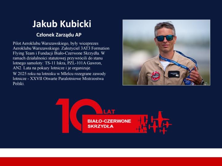Jakub Kubicki, Członek Zarządu Aeroklubu Polskiego (fot. Aeroklub Polski)