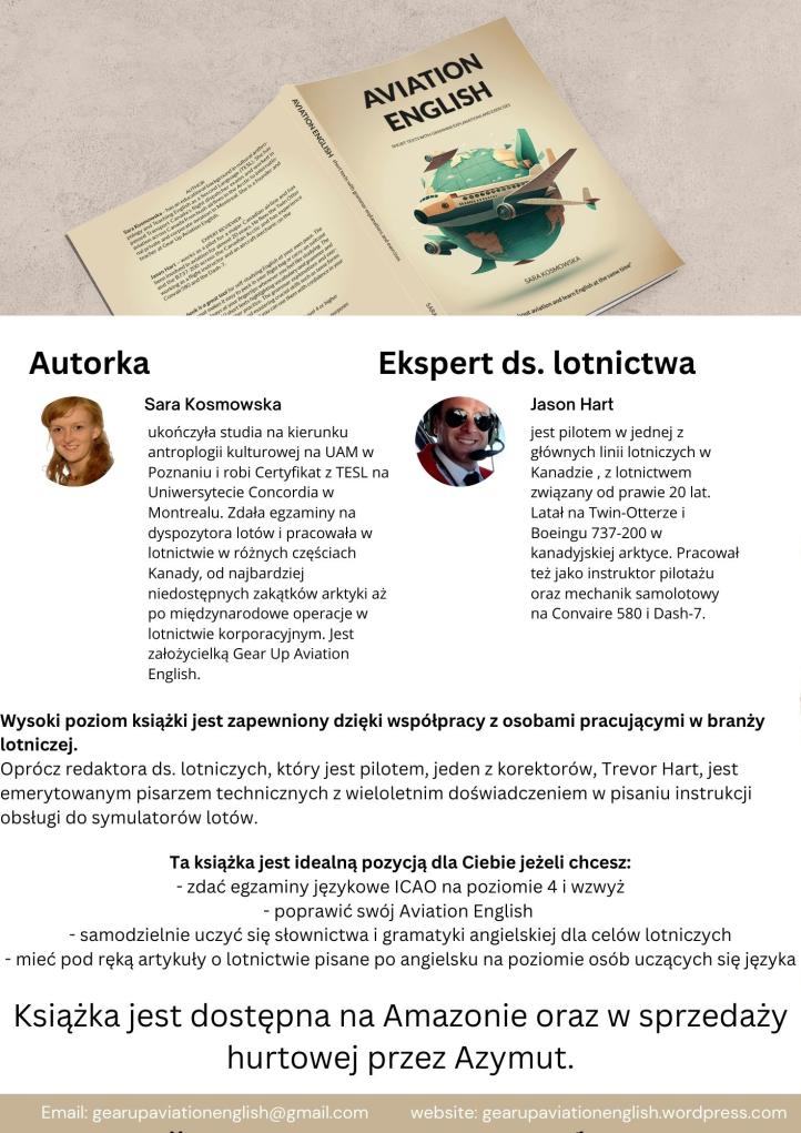 Książka Aviation English, źródło_Sara Kosmowska