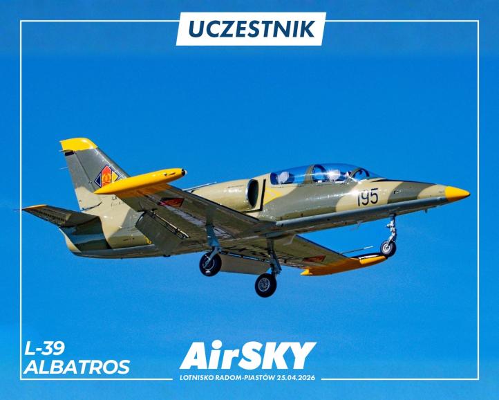 L-39 Albatros na Pokazach Lotniczych Air SKY 2026 w Radomiu (fot. Paweł Juszczak)