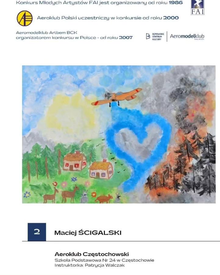 Latanie dla ratowania życia - praca Macieja Ścigalskiego (fot. Aeroklub Częstochowski)