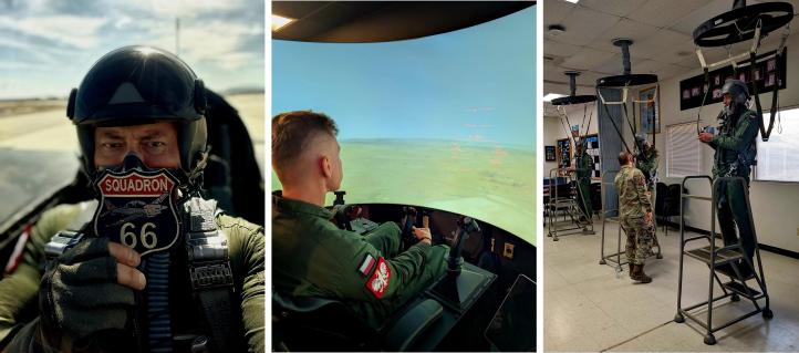 Piloci-instruktorzy 4 Skrzydła Lotnictwa Szkolnego z wizytą w Test Pilot School (fot. 4 Skrzydło Lotnictwa Szkolnego)2