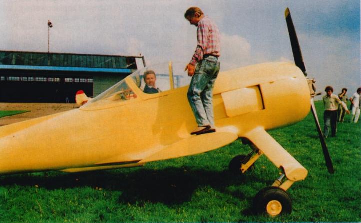 Studium makietowe projektu GM-1 'Gniady', Bielsko-Biała, 1990 r. (fot. Przegląd Lotniczy Aviation Revue nr 12-1997)