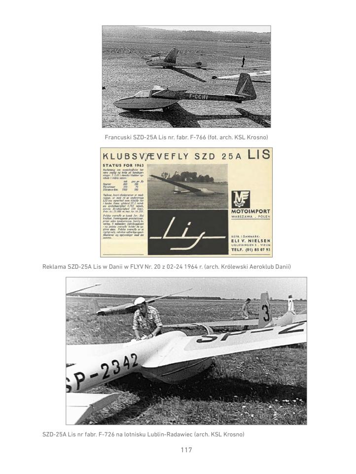 Szybowce treningowe SZD-16 Gil, SZD-15A Sroka i SZD-25A Lis (fot. Bydgoski Klub Seniorów Lotnictwa)7