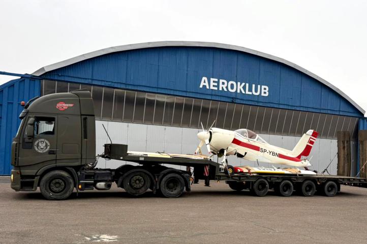 Transport samolotu GM-1 Gniady do Muzeum Lotnictwa Polskiego w Krakowie (fot. Muzeum Lotnictwa Polskiego)