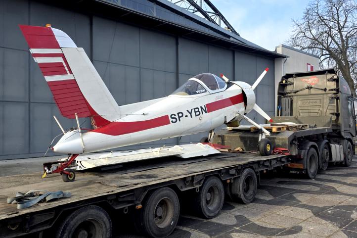 Transport samolotu GM-1 Gniady do Muzeum Lotnictwa Polskiego w Krakowie (fot. Muzeum Lotnictwa Polskiego)2