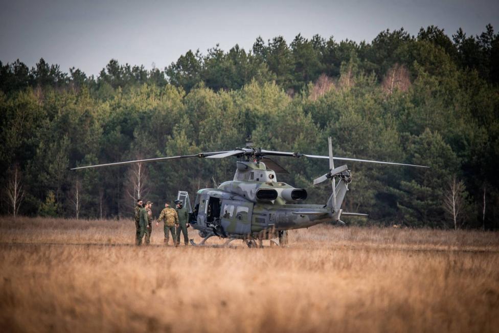 UH-1Y Venom Czeskich Sił Zbrojnych na lądowisku w Polsce (fot. Dowództwo Operacyjne Rodzajów Sił Zbrojnych)