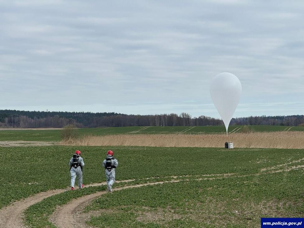Balony przemytnicze na Warmii i Mazurach (fot. KWP w Olsztynie)2