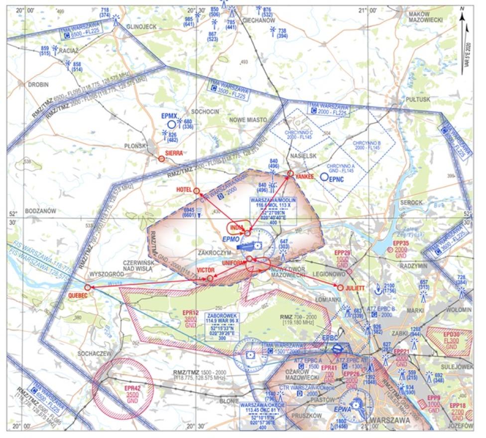 Konsultacje społeczne połączenia tras VFR dla lotniska EPMO, fot. pansa