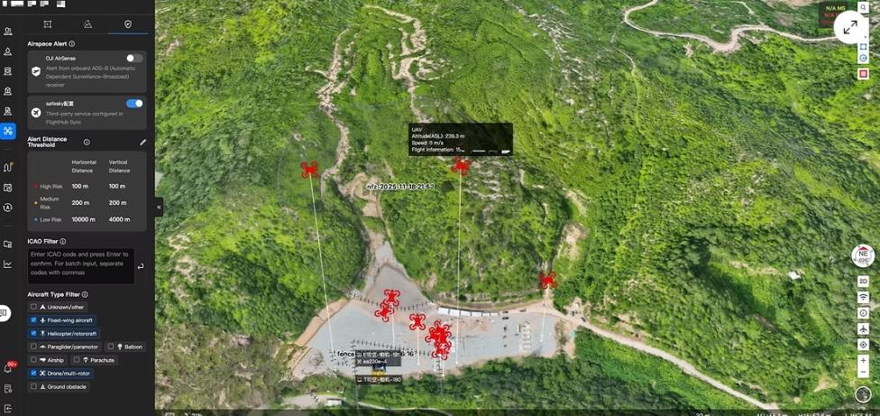 Współpraca SafeSky i DJI - łączenie lotnictwa bezzałogowego i załogowego, fot Safesky