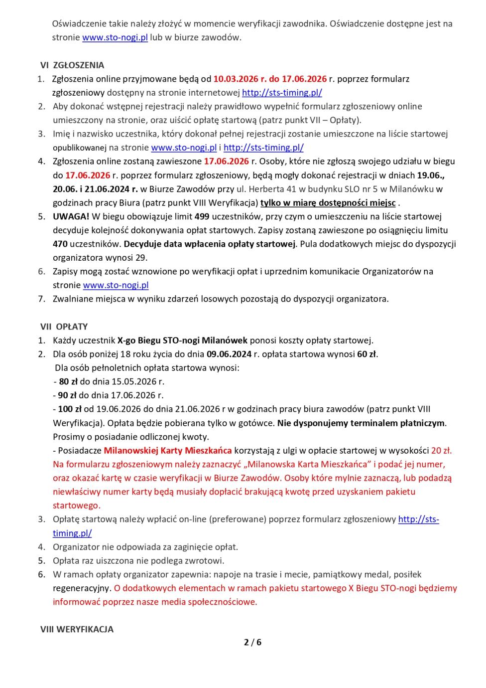 X Bieg Sto-nogi w Milanówku