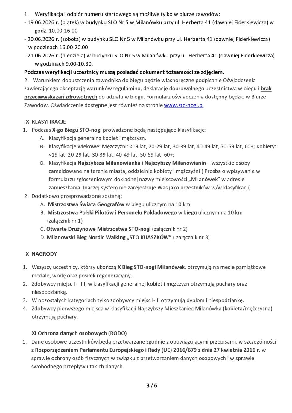 X Bieg Sto-nogi w Milanówku