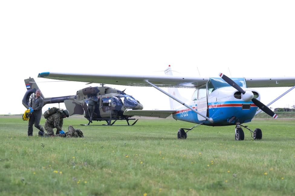 Ćwiczenia lotnicze z zakresu transgranicznej akcji poszukiwawczo-ratowniczej 'Cross Landing 2026' (fot. Ministerstwo Obrony i Siły Zbrojne Serbii, Facebook)2