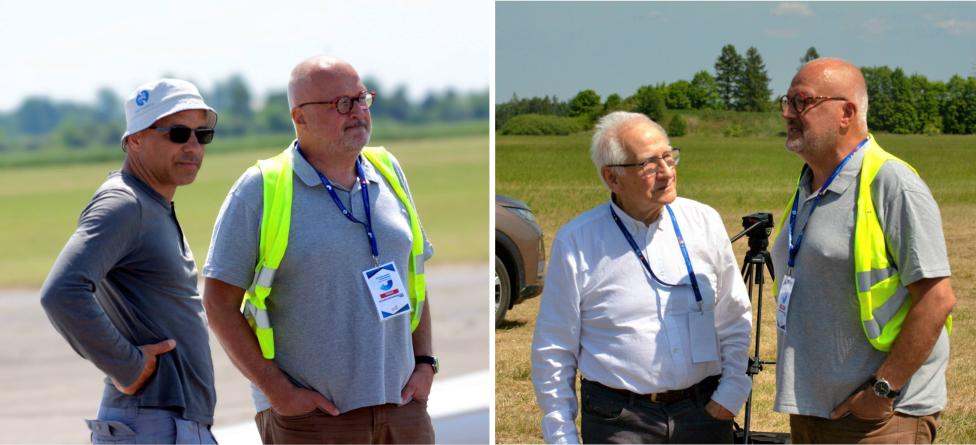 40. Szybowcowe Mistrzostwa Świata FAI - Sebastian Kawa i Tomasz Kawa czekają na przylot pozostałych pilotów podczas 6 konkurencji (fot. Sebastian Kawa, Facebook)