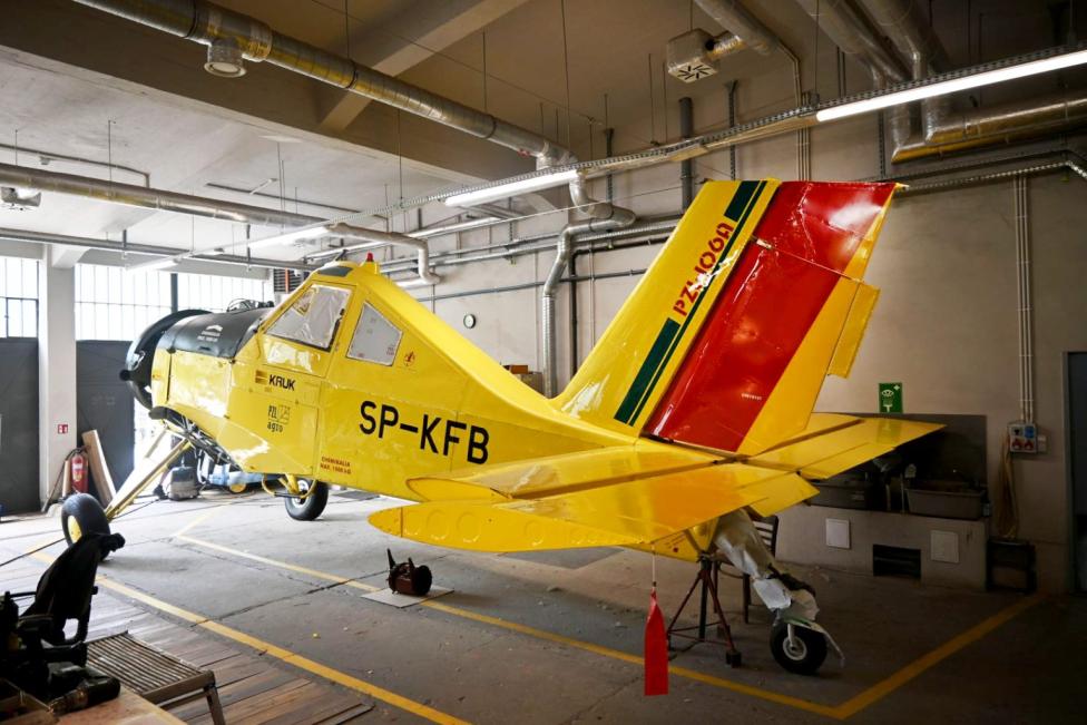PZL-106 Kruk po renowacji (fot. Muzeum Lotnictwa Polskiego)