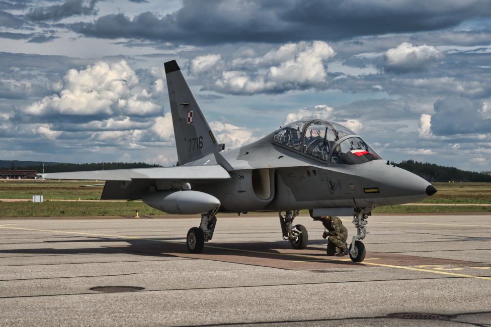 Polski samolot M-346 Bielik weźmie udział w ćwiczeniach lotniczych NATO pod nazwą Ramstein Flag 2026 (fot. 31 Baza Lotnictwa Taktycznego)