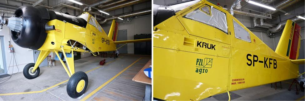 Prace renowacyjne przy samolocie PZL-106 Kruk (fot. Muzeum Lotnictwa Polskiego)3