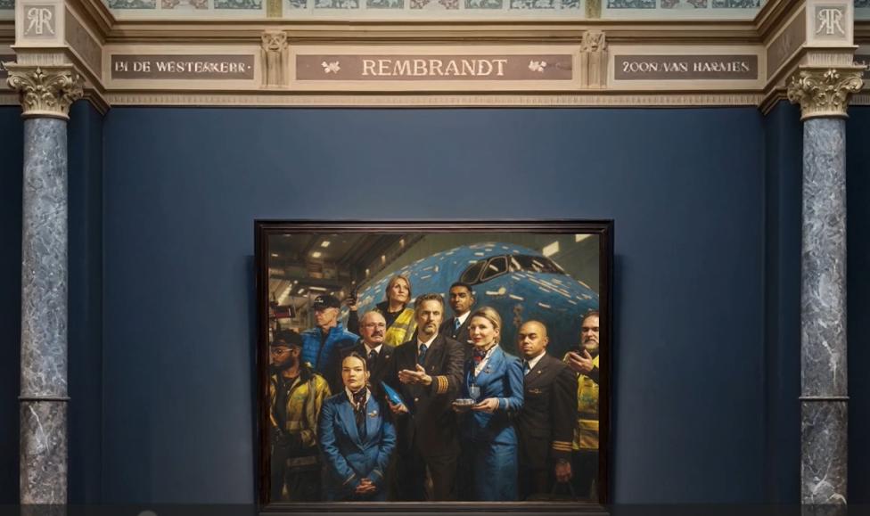 Pracownicy KLM jako Straż Nocna - grafika (fot. KLM)