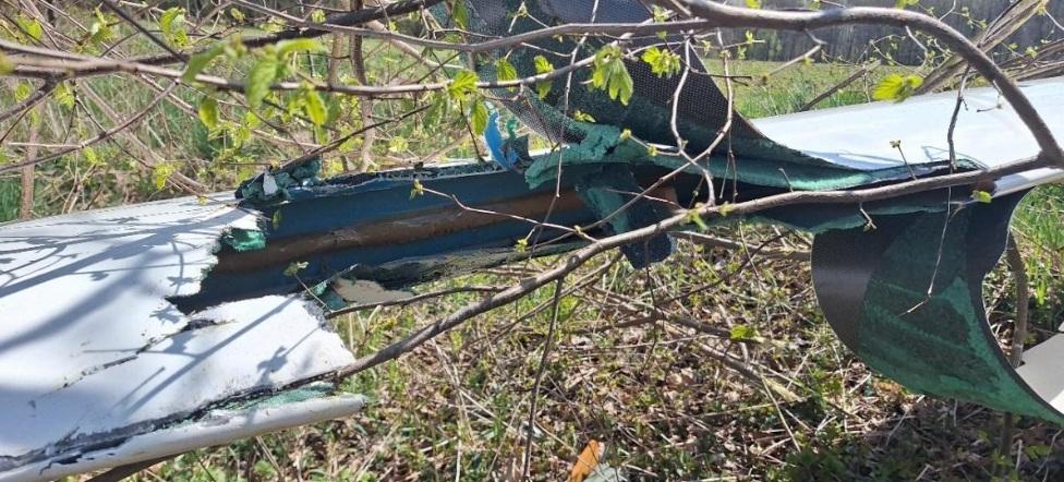 Wypadek szybowca na EPBA, fot. źródło PKBWL