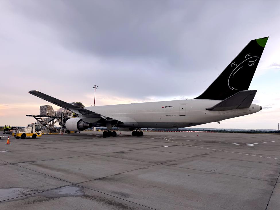 B767_300ER SkyTaxi w Porcie Lotniczym Rzeszów_Jasionka, fot. Port Lotniczy Jasionka