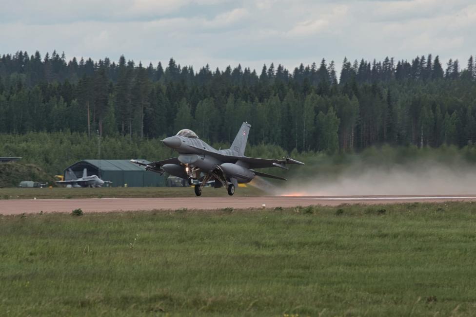 F-16 polskich Sił Powietrznych na Ramstein Flag’26 (fot. gov.pl)