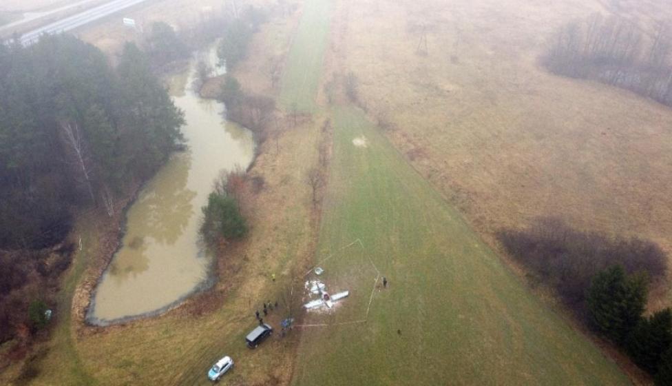 Wypadek samolotu Belmont DW200 02 2024, fot. źródło PKBWL