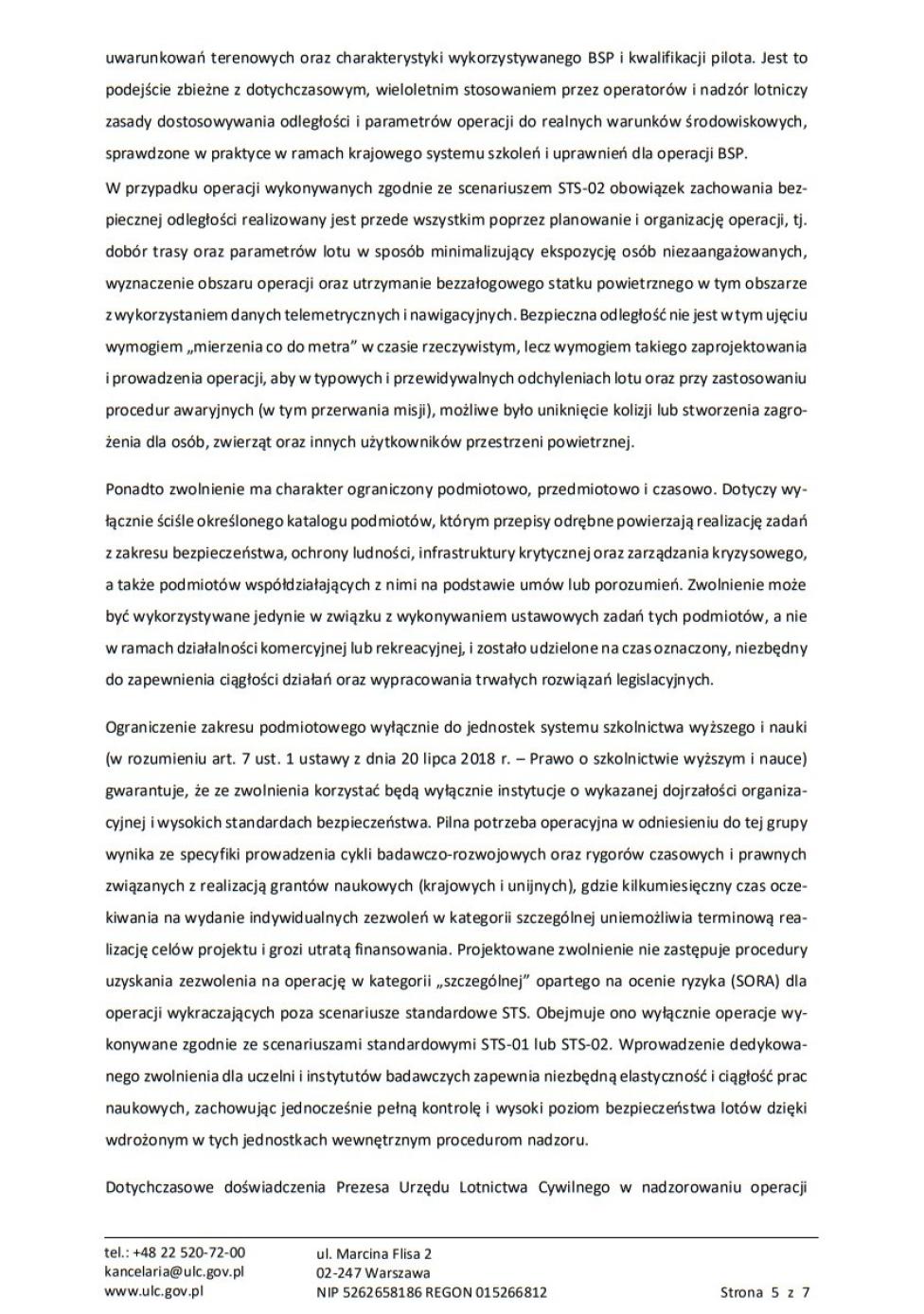 Decyzja Prezesa ULC nr LBSP-2.503.11.2026.ULC.1 (fot. ULC)5