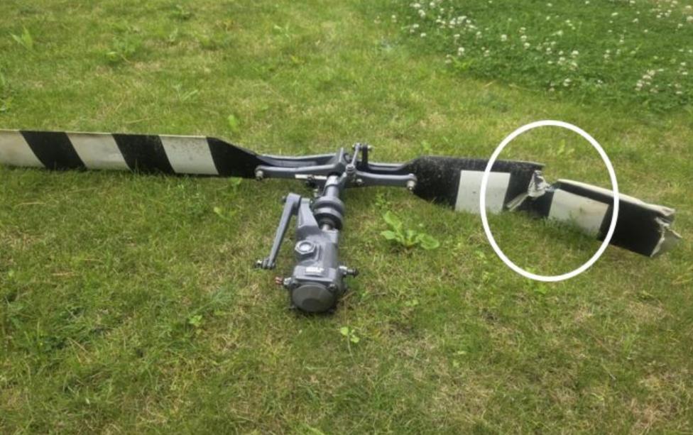 Wypadek śmigłowca R44 Raven II, fot. PKBWL