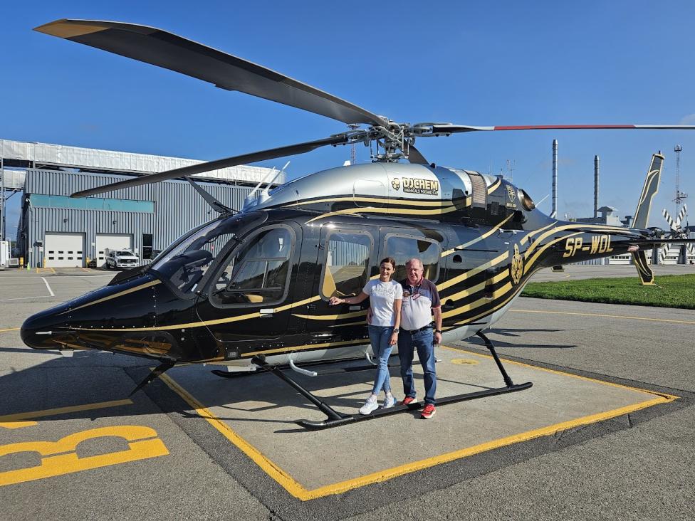 Przebazowanie śmigłowca Bell 429 SP_WOL, fot. źródło Bogdan Domagała
