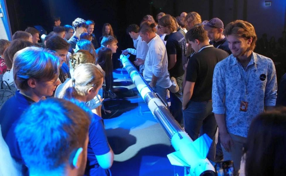 R8 'Alcyone' rakieta na paliwo ciekłe studentów z Koła Naukowego PWr in Space (fot. Politechnika Wrocławska)2