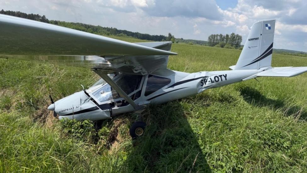 Samolot Aerprakt A32 (SP-LOTY) po wypadku (fot. użytkownik statku powietrznego, raport PKBWL)