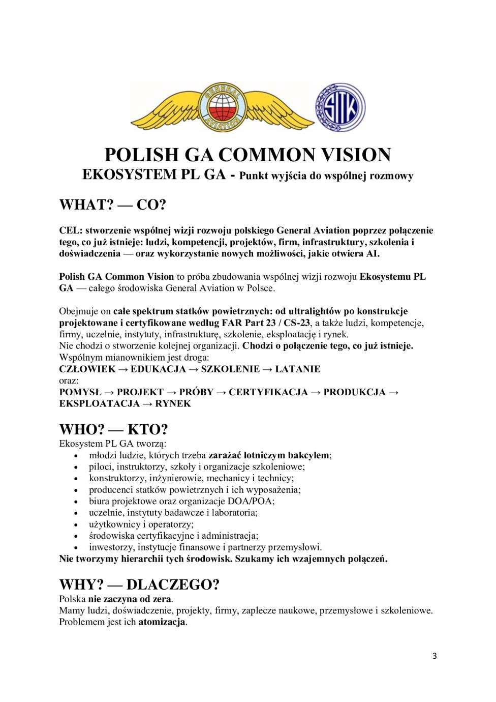 Polityka lotnicza_Strategia dla Lotnictwa Cywilnego_Polityka Przemysłowa
