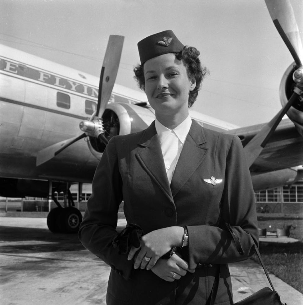 Stewardesa KLM - lata 50. 60. (fot. KLM)