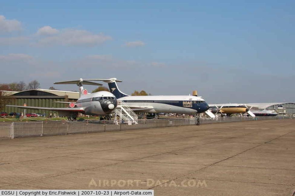 Kolekcja samolotów na lotnisku Duxford