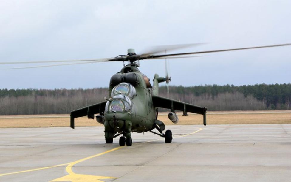 Śmigłowiec Mi-24 z 49. Bazy Lotniczej w Pruszczu Gdańskim (fot. 49. BLot)
