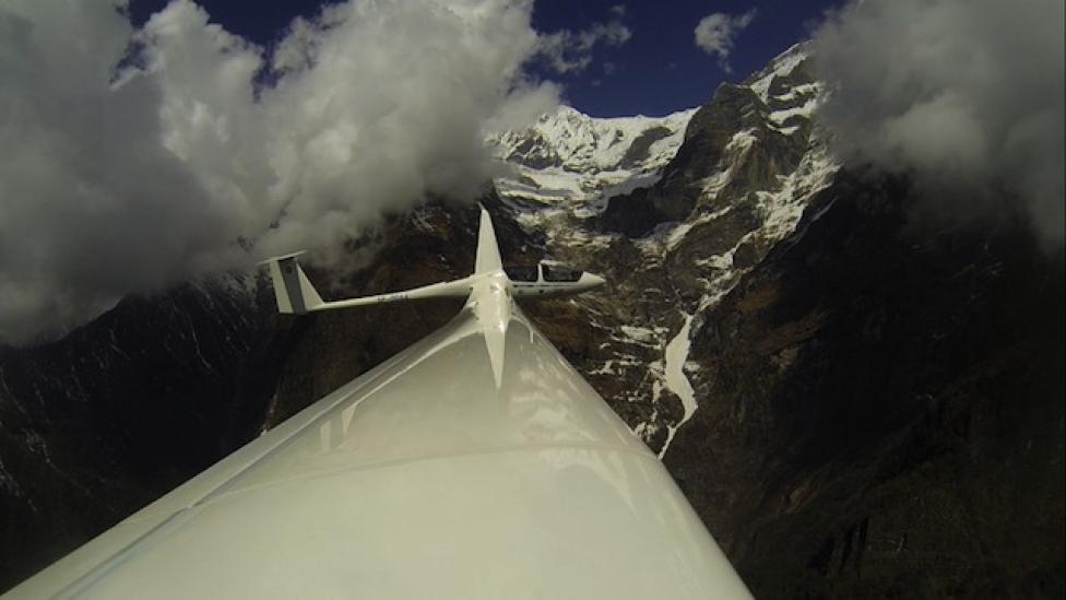 Szybowiec nad Himalajami, fot. Sebastian Kawa