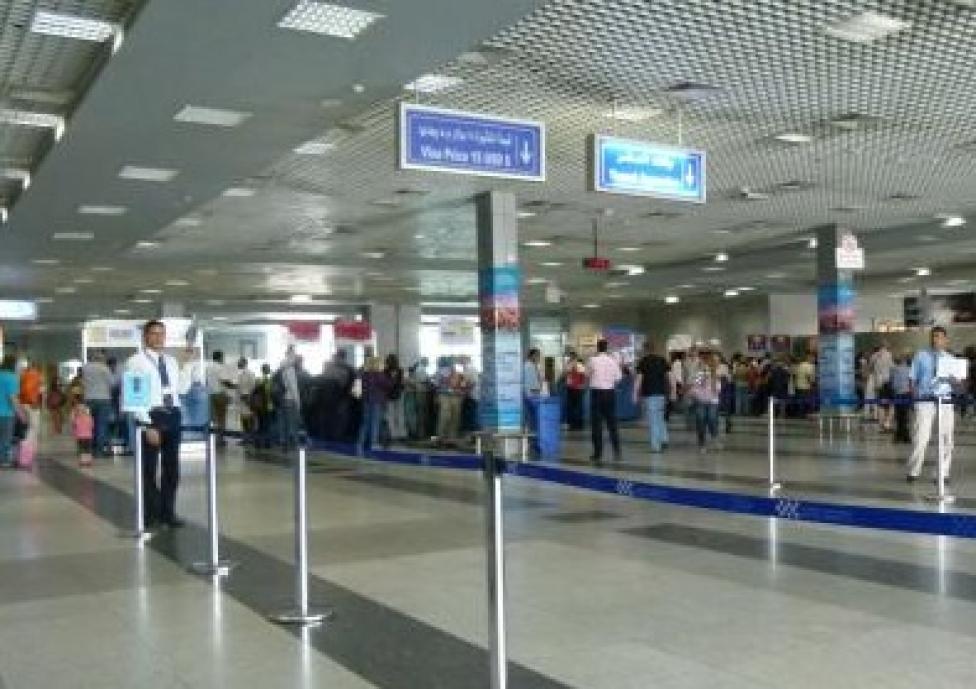 Stanowiska odpraw na lotnisku w Hurghadzie, fot. Hurghada Airport