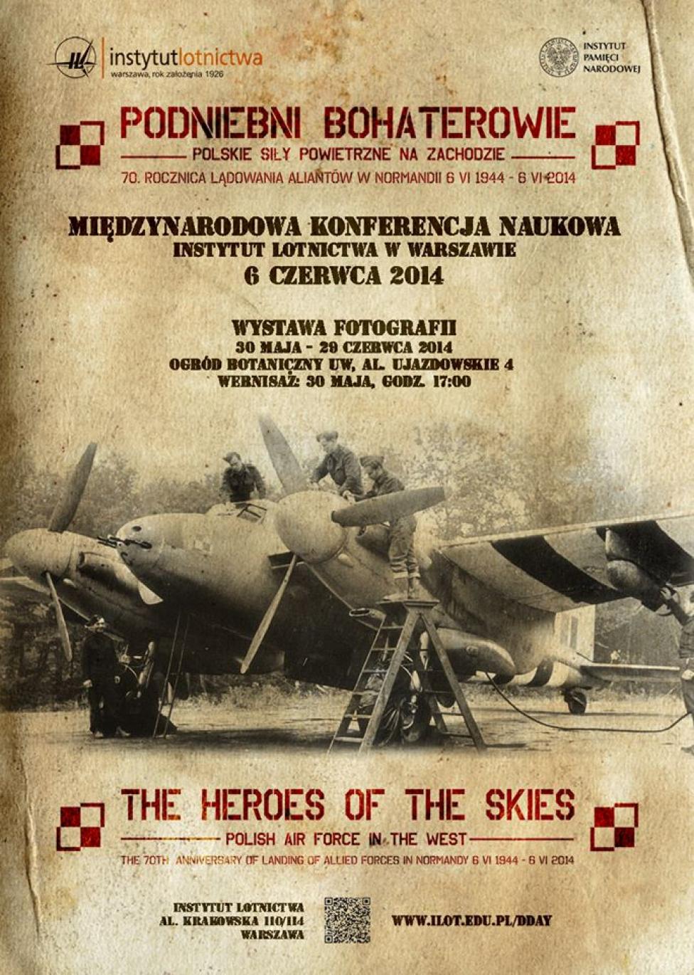 Konferencja „Podniebni bohaterowie. Polskie Siły Powietrzne na Zachodzie. 70 rocznica lądowania aliantów w Normandii