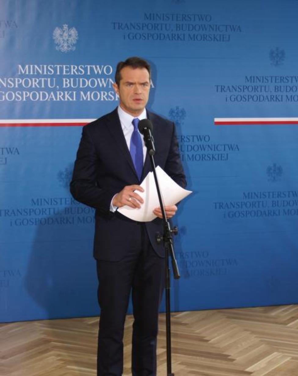 Minister Transportu, Budownictwa i Gospodarki Morskiej Sławomir Nowak
