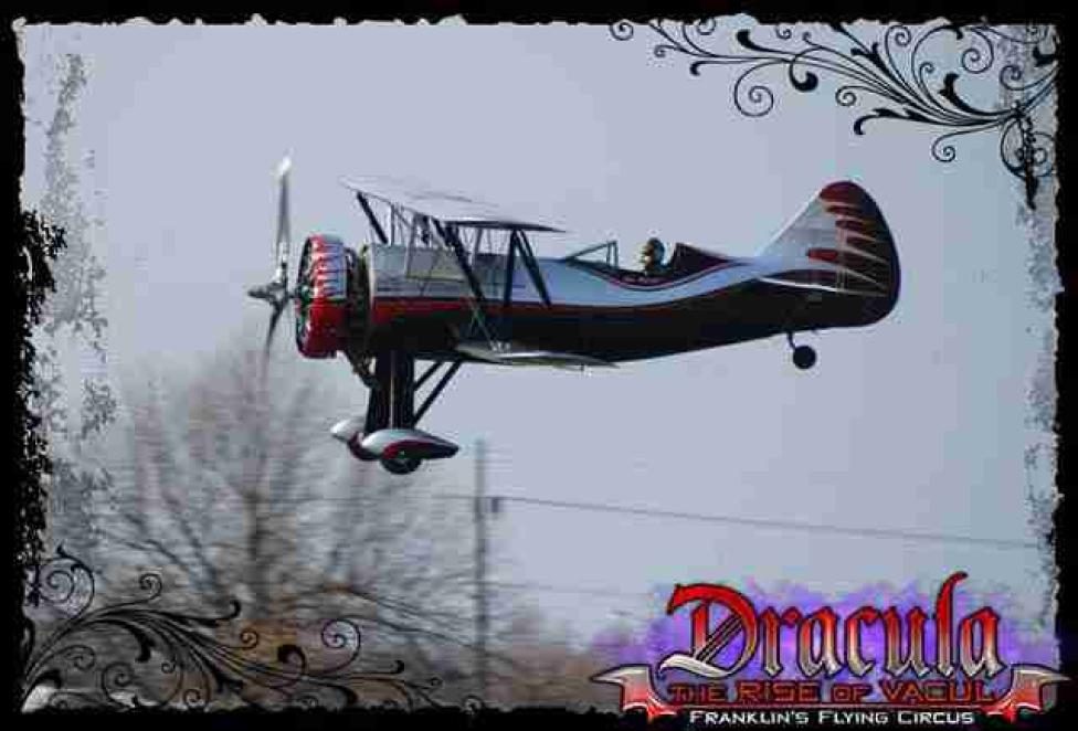 Samolot "Dracula" należący do Franklin’s Flying Circus