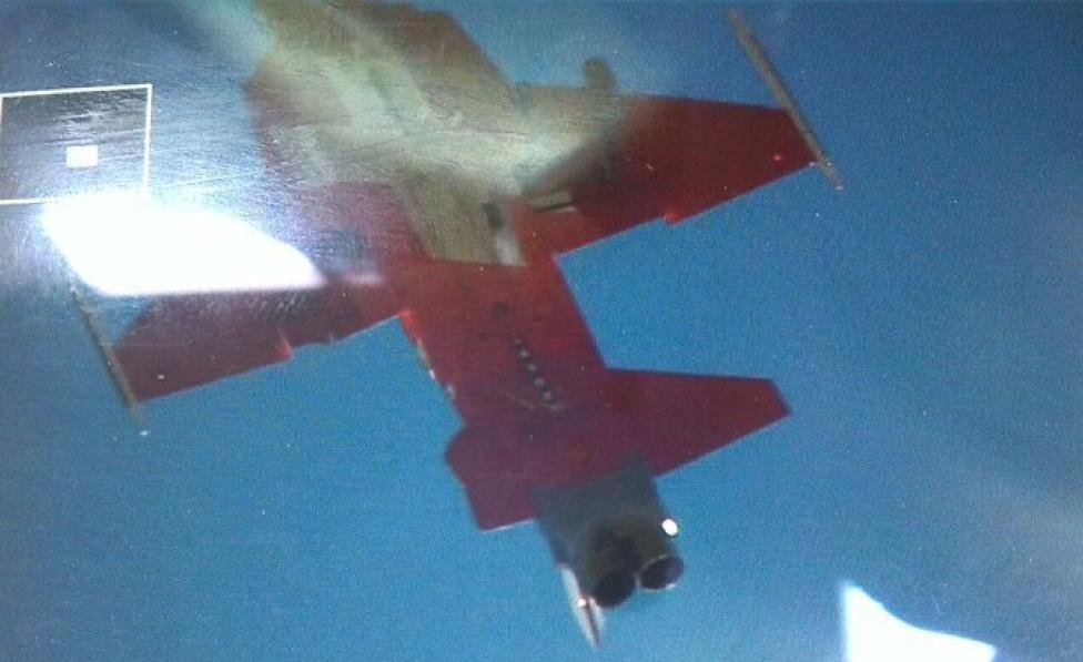 Zdjęcie uszkodzonego F-5 Swiss