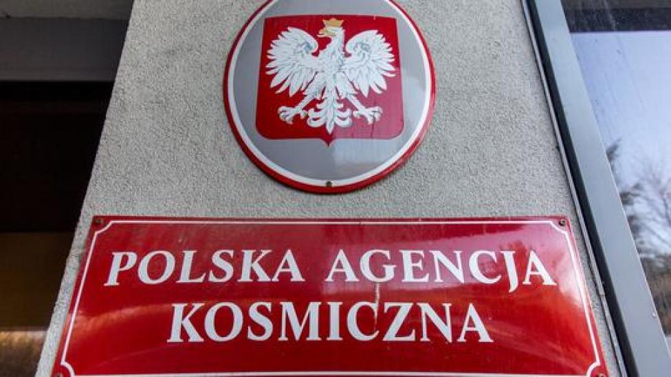 Polska Agencja Kosmiczna - tablica informacyjna