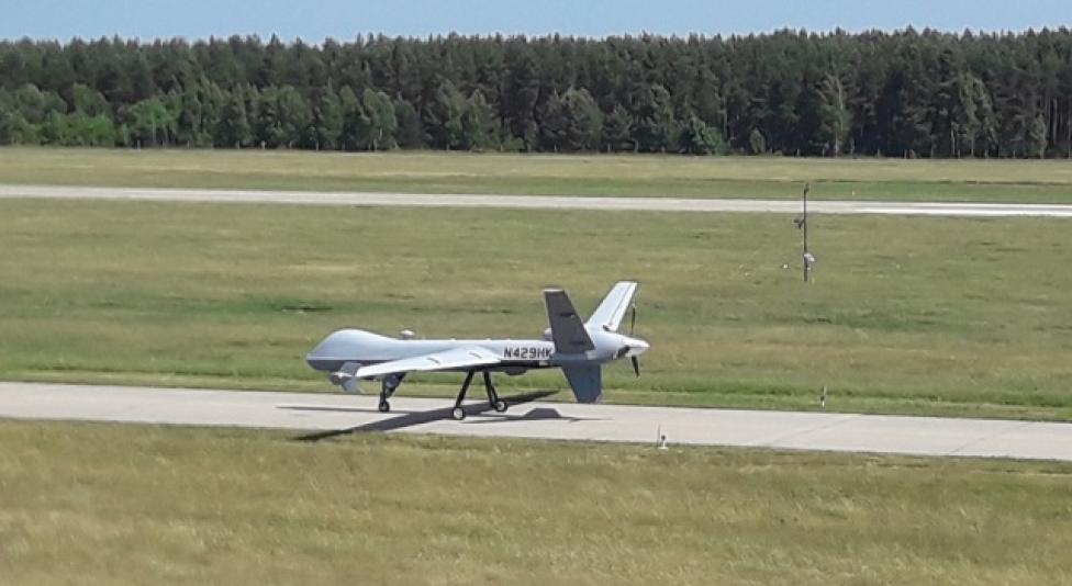 MQ-9 Reaper w 12.BBSP w Mirosławcu (fot. 12.BBSP)