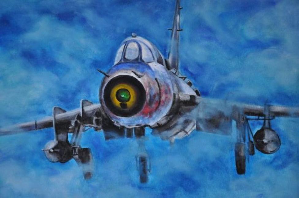 Licytacja obrazów w 21 Bazie Lotnictwa Taktycznego