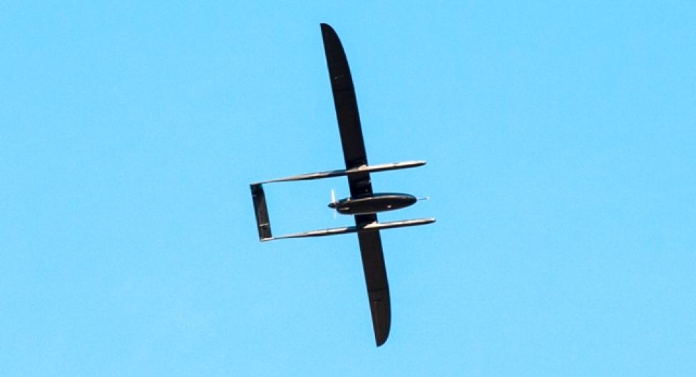 Dron w locie (fot. Łotewska Agencja Lotnictwa Cywilnego)