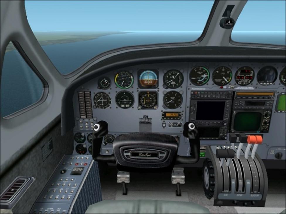 Symulator lotu Microsoft, fot. Flight1.com