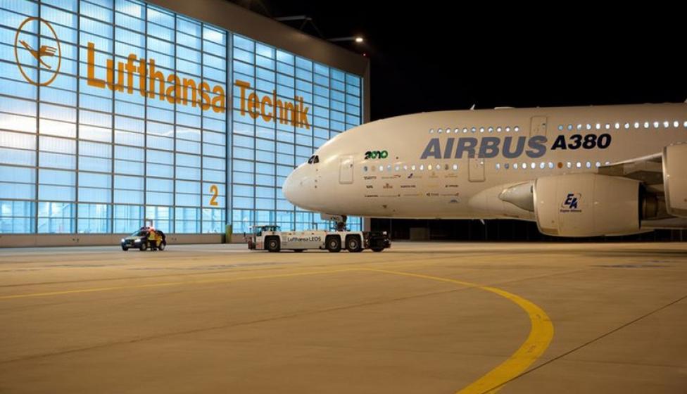A380 w Luthansa Technik, fot. FlightGlobal