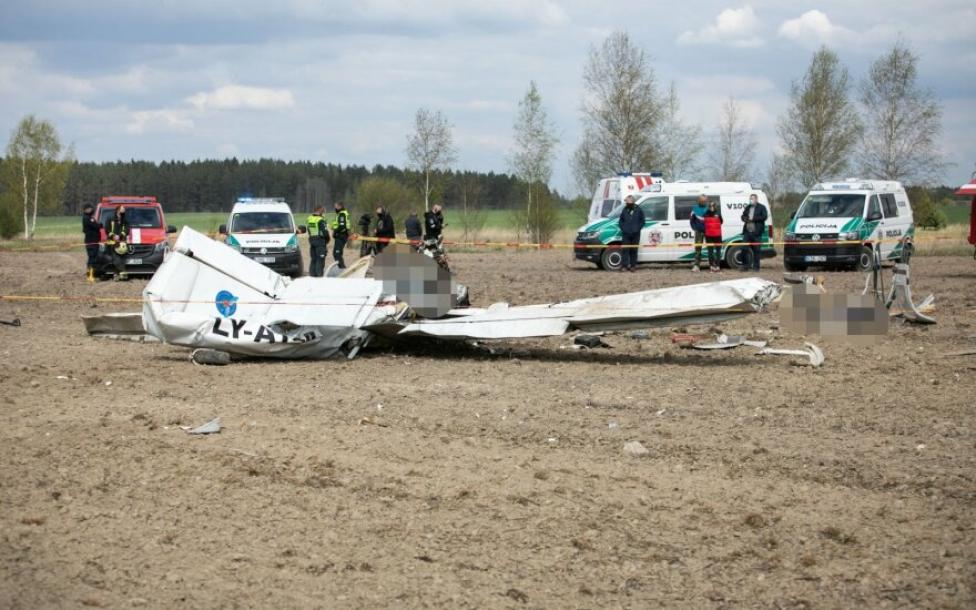 Katastrofa samolotu na Litwie, fot. lrt