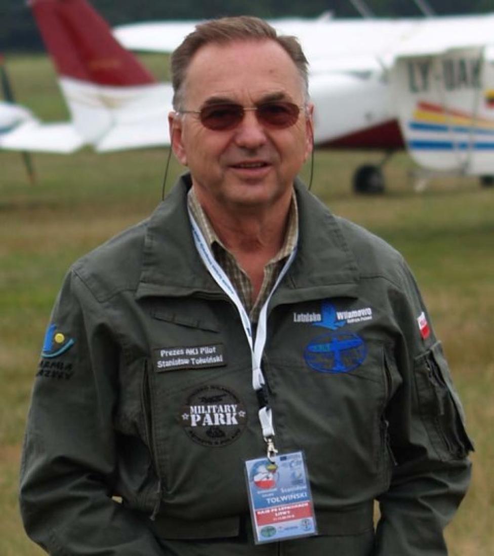 Stanisław Tołwiński, prezes Zarządu Aeroklubu Krainy Jezior