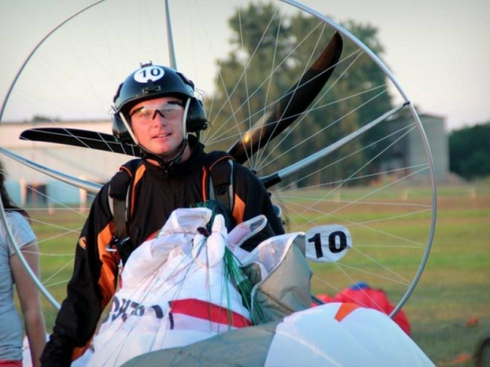 Motoparalotniarz-przeciwlotnik z pasją i sukcesami (fot. Grzegorz Misiak)