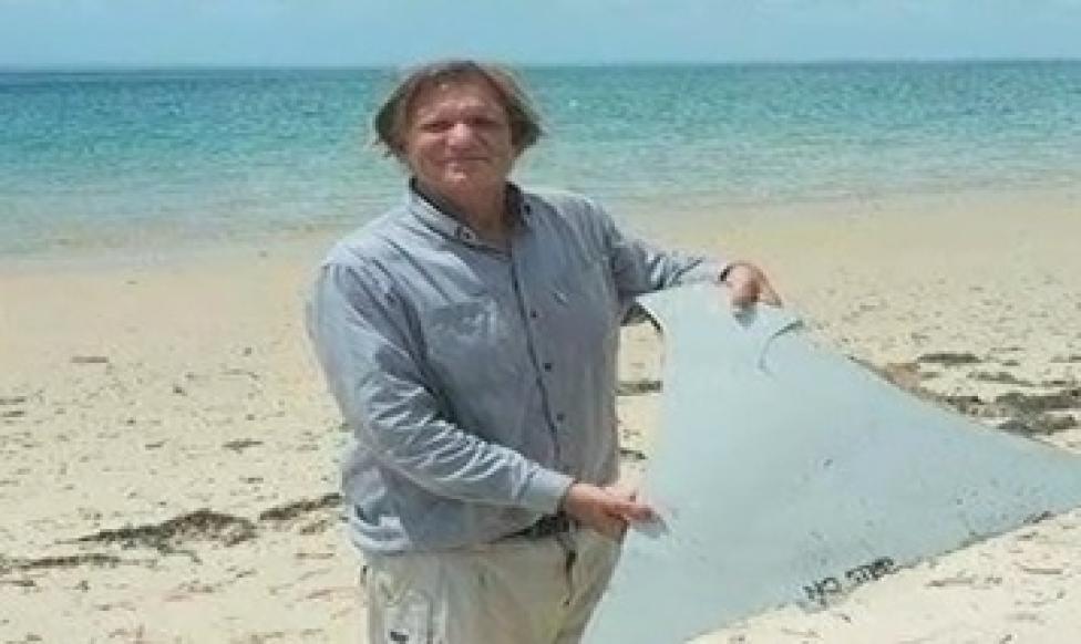 Blaine Gibson, który znalazł szczątki samolotu na plaży w Mozambiku